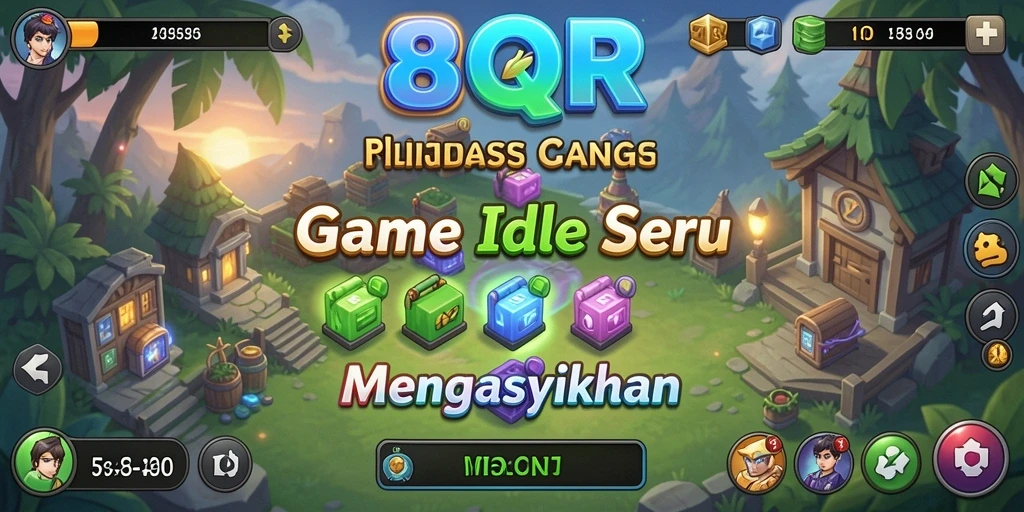 Tampilan menarik dari gameplay Idle 8QR yang seru.