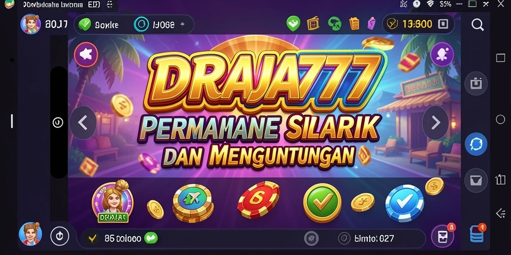Tampilan gameplay Slot DRAJA777 yang menawan dan interaktif.