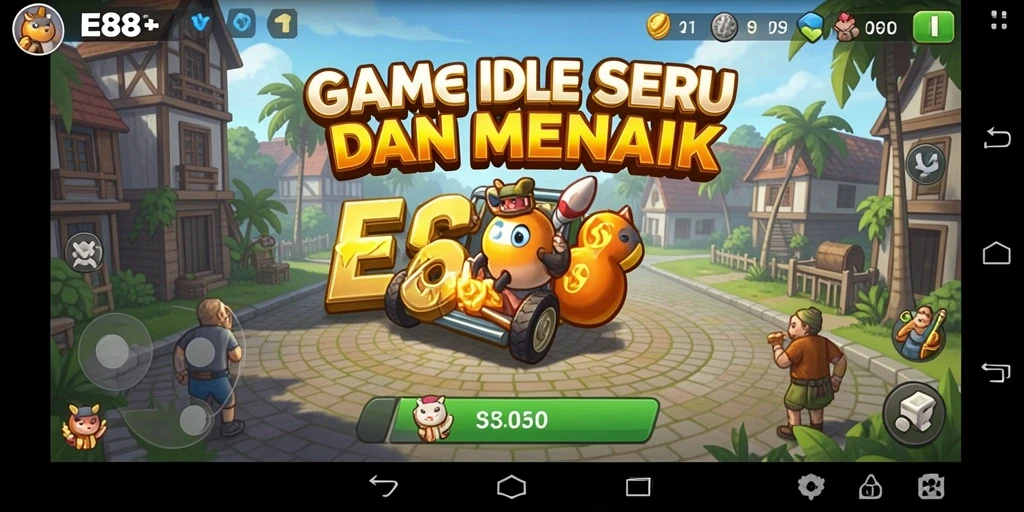 Tampilan gameplay E88 yang menarik dan penuh warna.