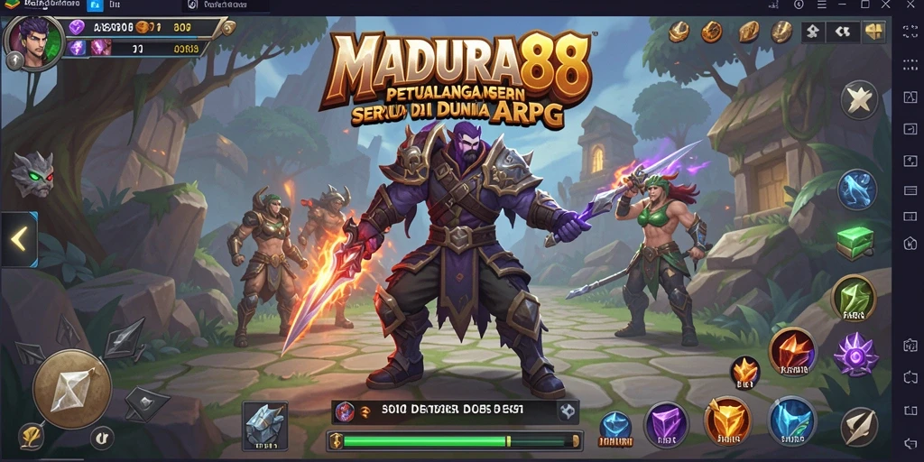 Tampilan menarik dari gameplay petualangan ARPG MADURA88.