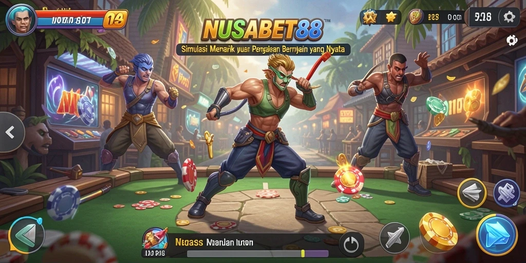 Tampilan gameplay NUSABET88 yang menawan dan seru.