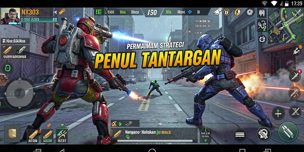 Tampilan gameplay menarik dari NX303 saat berstrategi.