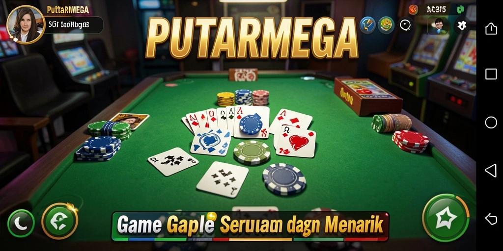 Tampilan gameplay PUTARMEGA dengan grafik yang menarik.
