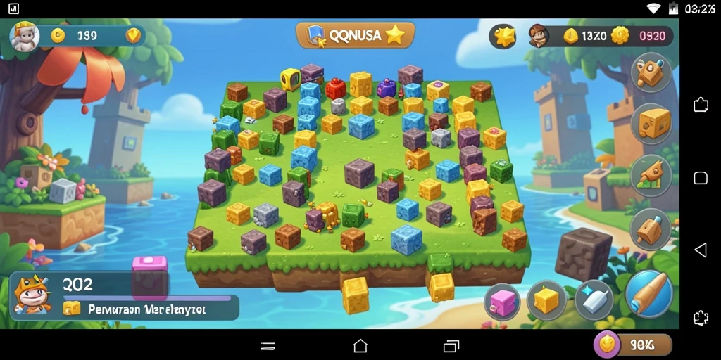 Tangkapan layar menampilkan gameplay menantang QQNUSA yang mengasyikkan.