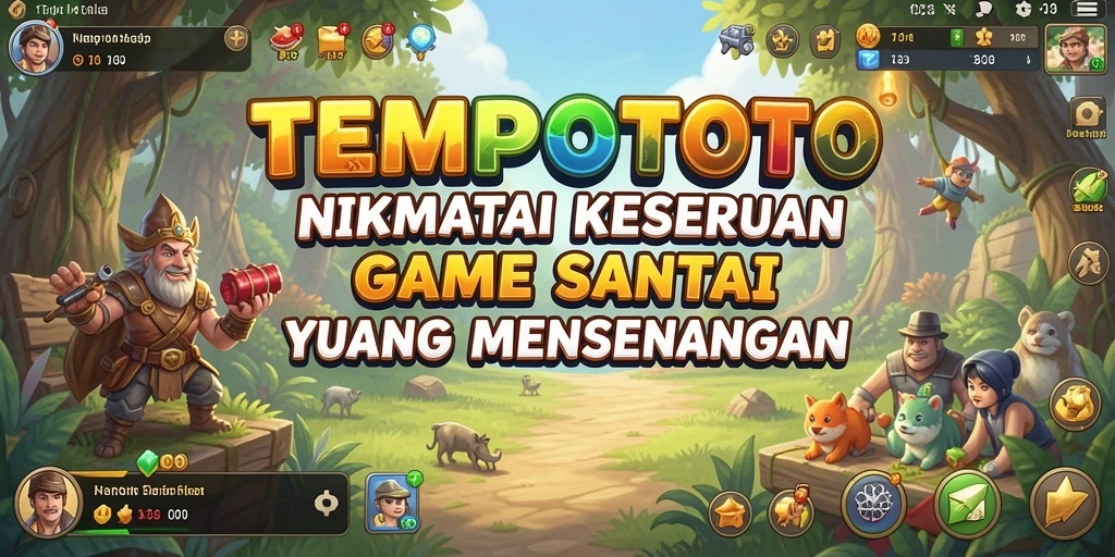 Tangkapan layar gameplay TEMPOTOTO yang menampilkan keseruan permainan Casual.