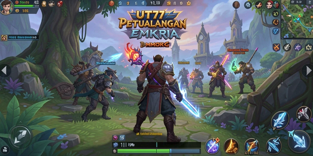 Tampilan gameplay UT77 yang menakjubkan dalam dunia MMORPG.